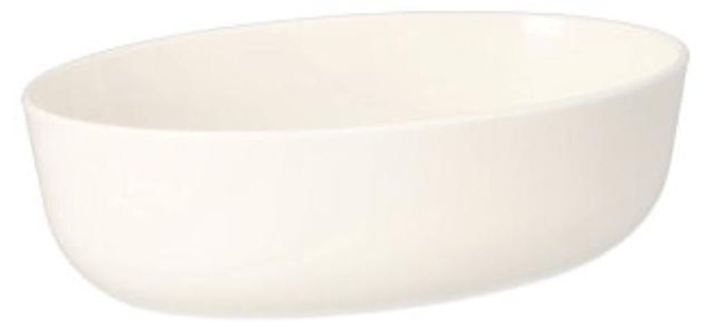 15 Mehrweg-Schalen oval 450 ml 5 cm x 10,5 cm x 15,5 cm weiss "Cella"