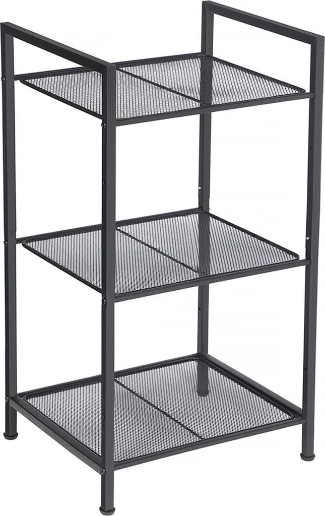 Stehregal aus Metall mit 3 Ebenen
