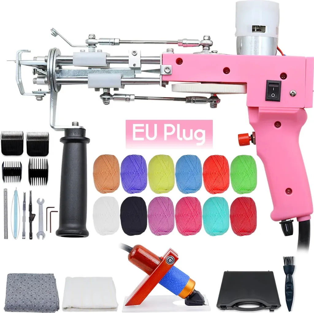 Machine de tufting électrique double velours avec prise EU