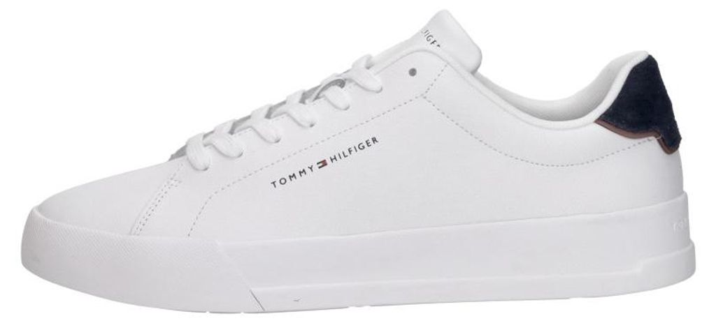 Tommy Hilfiger TH Court LTH Detail Ess  Sneakers Laag - Wit Produktbild 
