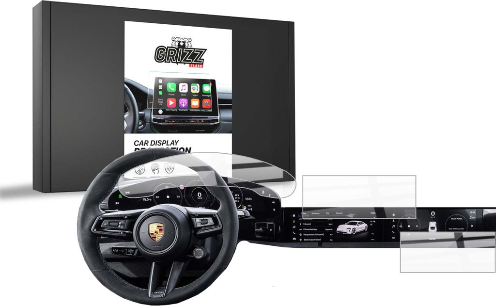 Keramische Autodisplayfolie 3in1 für Porsche Taycan Produktbild 