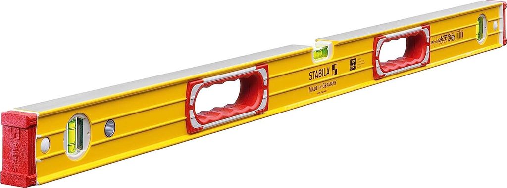 Stabila 15235, Wasserwaage, 1 m, Rot, Gelb, 0,5 mm/m, Aluminium
