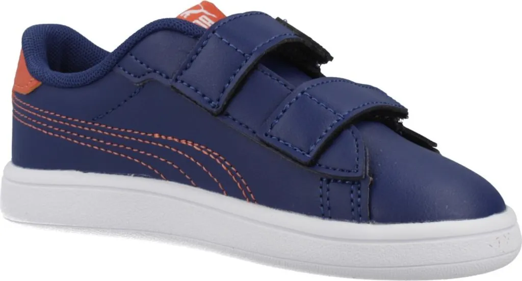 Puma Smash 3.0 Dino V Enfant : Basket à Scratch avec Semelle SoftFoam+ - 5