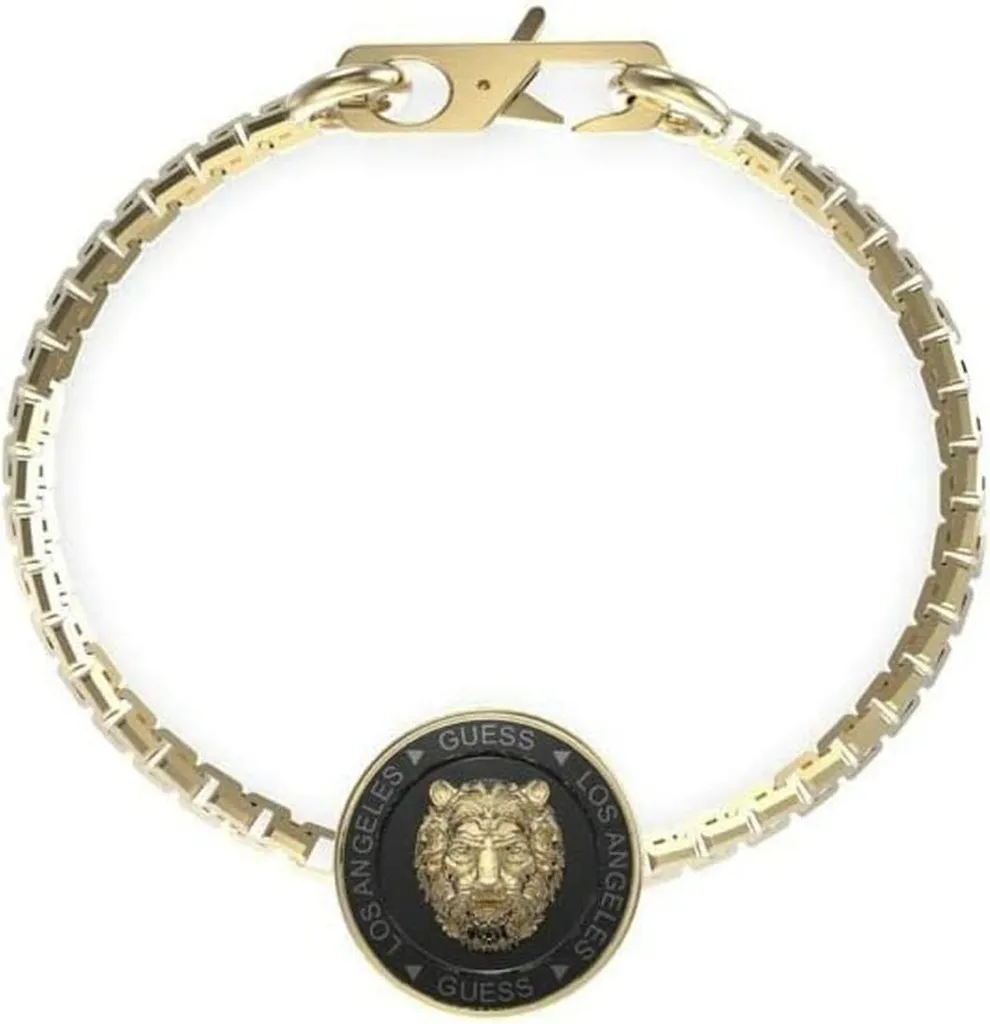 Bracelet Femme Guess JUMB01317JWYGYBS en Acier Doré et Cristaux Brillants