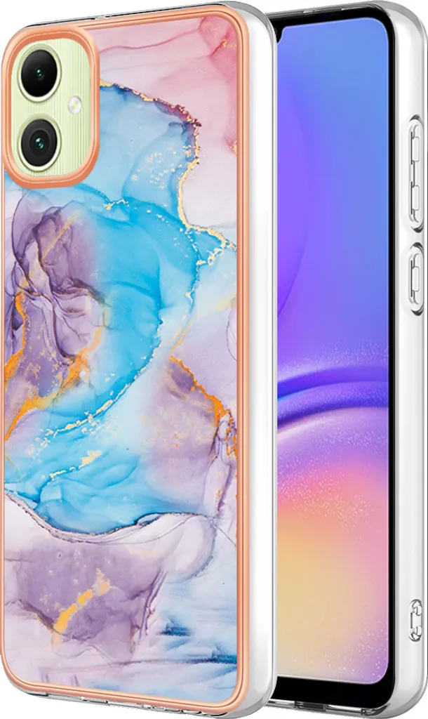 Custodia per Samsung Galaxy A05, custodia in silicone TPU antiurto a fantasia blu