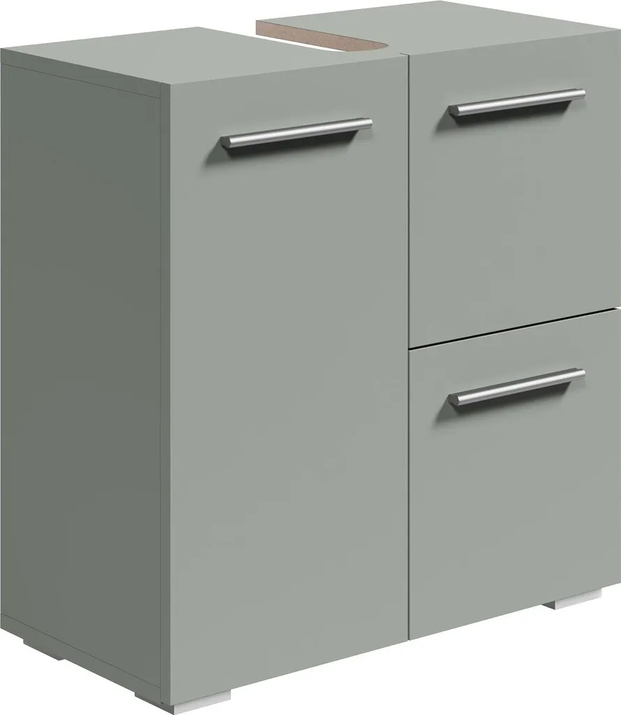 Mobile Bagno 60x60 cm Verde Matt Mars - Arredo Sottolavabo Moderno