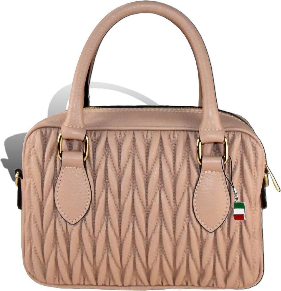 Florence Damen Handtasche, Schultertasche Leder Tasche altrosa D2OTM815A
