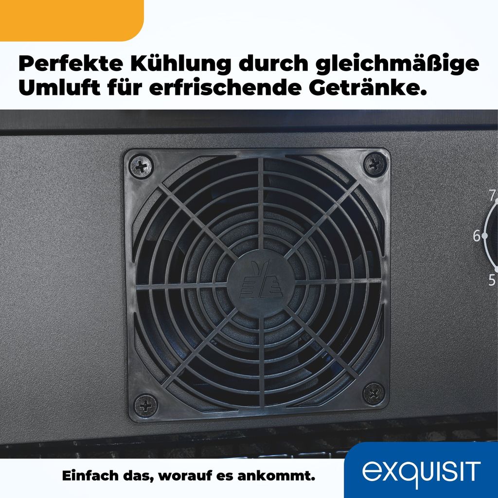Exquisit Glastürkühlschrank GKS120-GT-160C schwarz | Produktbild 10