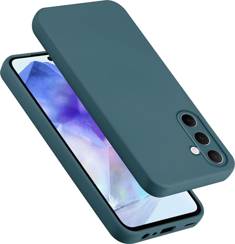 Cadorabo Hülle für Samsung Galaxy A55 Hülle Silikon Handyhülle Case aus flüssigem Silikon, Kratzfeste und stoßfeste Schutzhülle für Samsung...