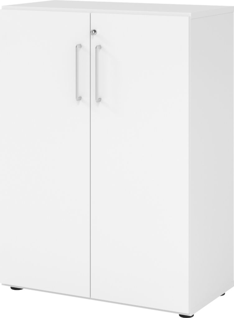 bümö smart Aktenschrank - 3 Ordnerhöhen - Nachbildung: Weiß