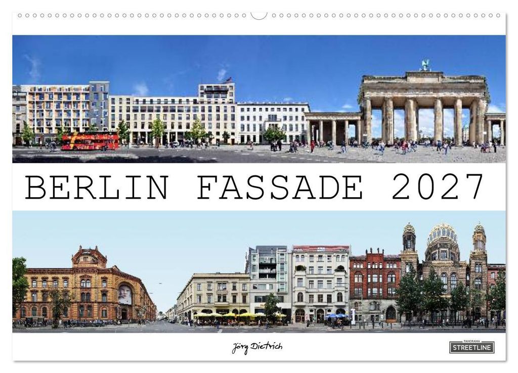 Berlin Fassade (Wandkalender 2027 DIN A2 quer), CALVENDO Monatskalender