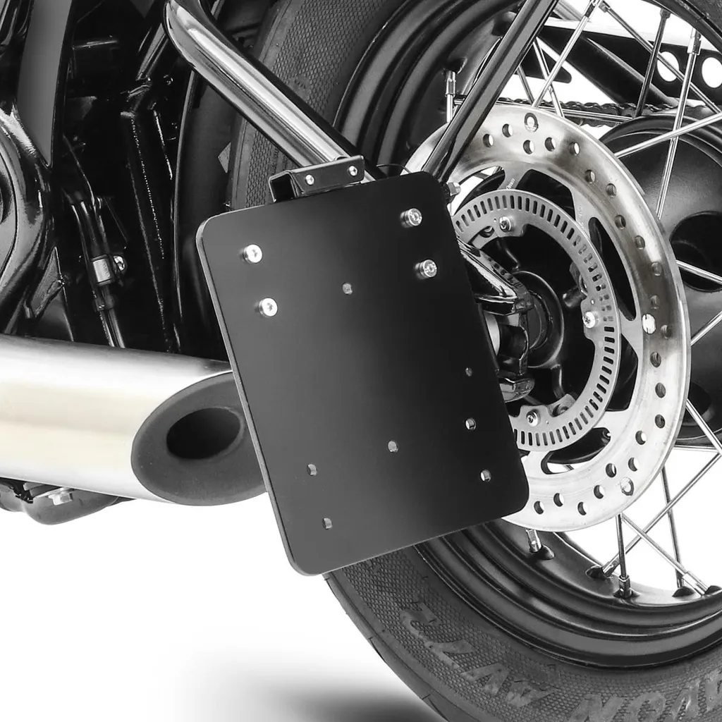 Support de plaque latéral Triumph Bobber pour look épuré custom