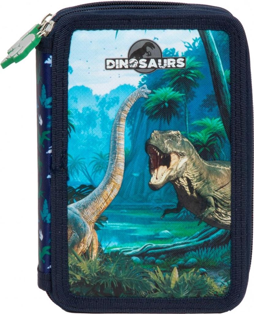 Estuche para lápices con diseño de dinosaurio, de dos Imagen del producto 