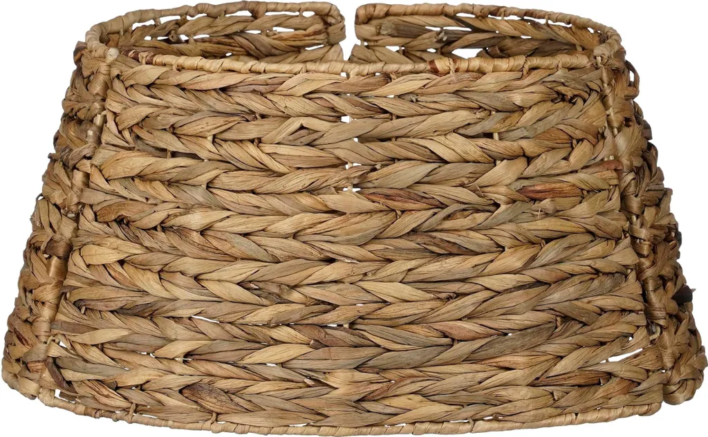 Cache-pied de sapin pliable en herbe de mer marron H26 x Ø51 cm Mica