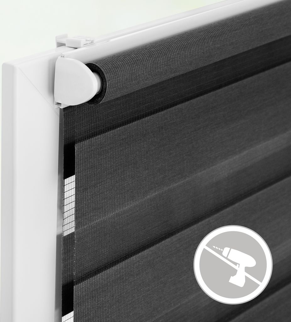 Lichtblick Duo Rollo Klemmfix, ohne Bohren Anthrazit, 75 Produktbild 5