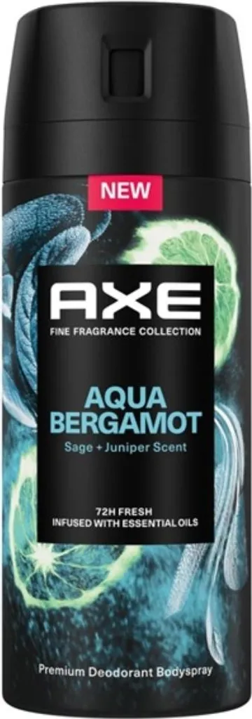 Déodorant Axe Aqua Bergamote 150 ml Pack de 6 pour Fraîcheur Intense