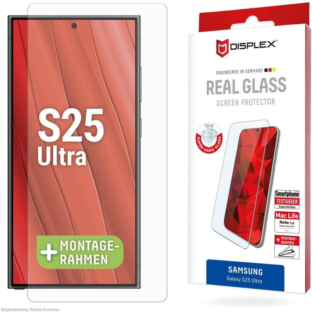 Displex Panzerglas (10H, 2D) für Samsung Galaxy S25 Ultra, Produktbild 