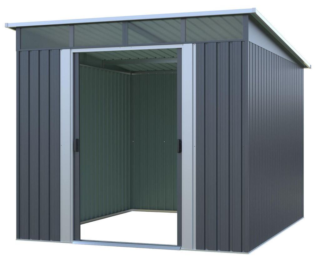 osoltus Metall Gerätehaus Pultdach Geräteschuppen T 279cm x Produktbild 