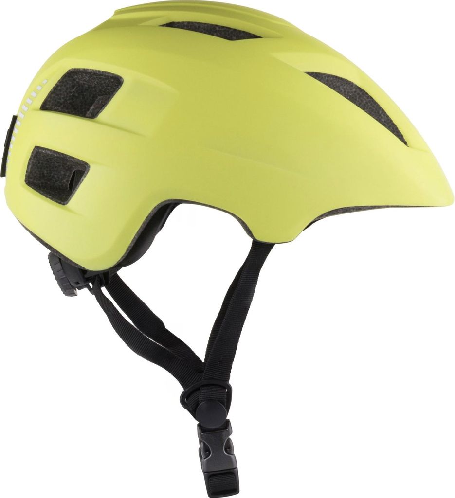 Force Kinderhelm Zebu mit Blinklicht Lime : Größe - L-XL Größe: L-XL