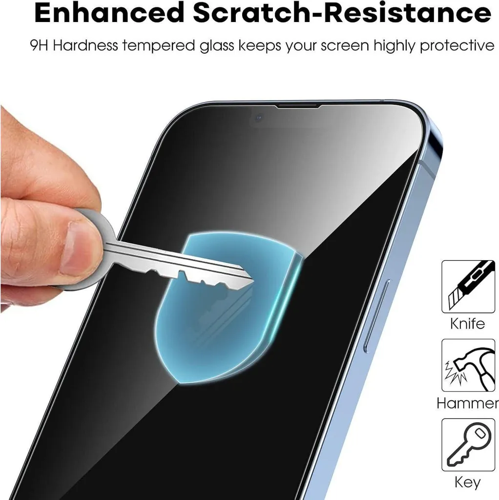 Anti-Casse Écran iPhone 13 Pro Max : Verre Trempé JETech 6,7" Pack de 3