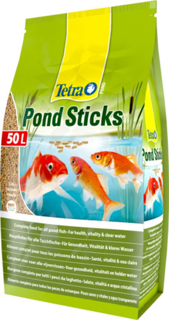 Tetra Pond Sticks Fischfutter Hauptfutter für alle Gartenteichfische 50 Liter
