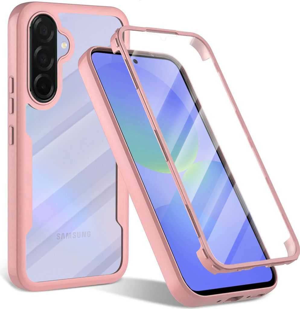 Techsuit ColorVerse 360 Vollschutzhülle mit Displayschutzfolie für Samsung Galaxy A36/A56 - Rosa