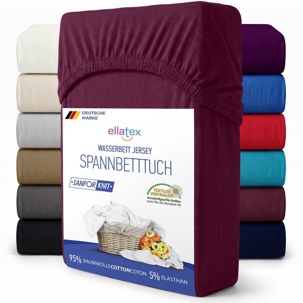 EllaTex Premium Spannbettlaken 200x220–220x240 Produktbild 