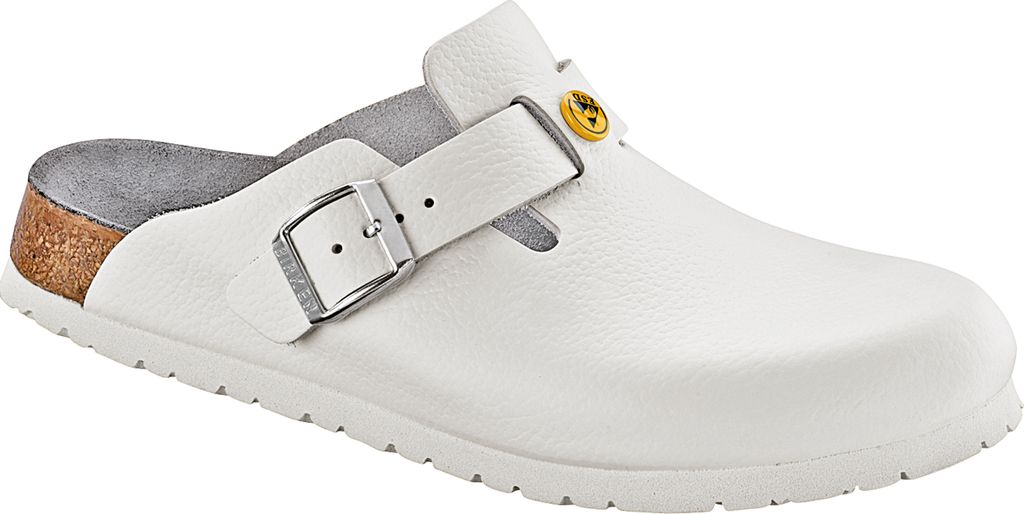 Birkenstock Boston ESD Clog Herren, weiß Weite: normal weiß Produktbild 