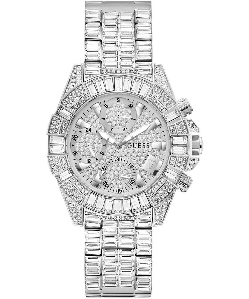 Guess Damen Multifunktionsuhr ICONIC 40th Anniversary Limited Edition Silber GW0812L1