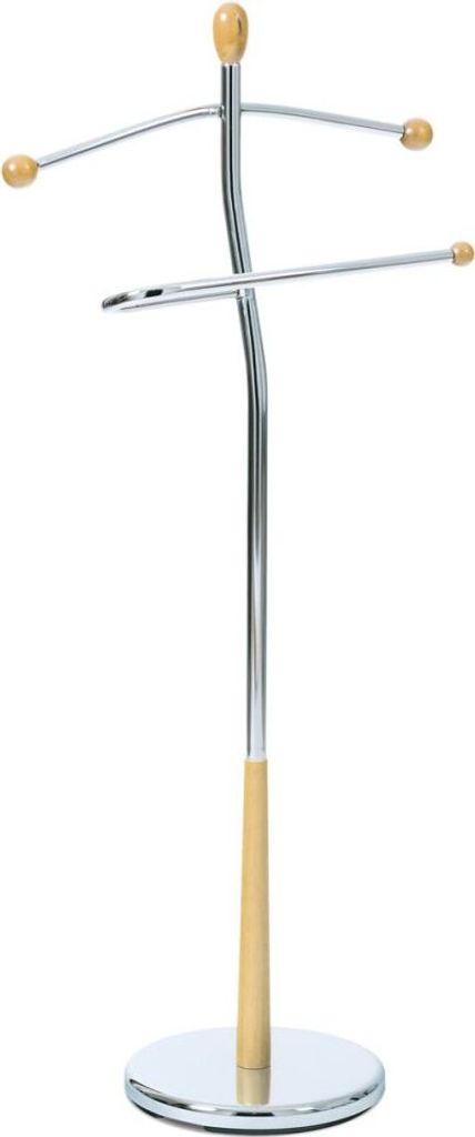 Stille Diener, Höhe 118 cm, Massiv -Gummi, natürlicher Absatz, Metallchrom, Nase.5 kg - 82646 Nat Action