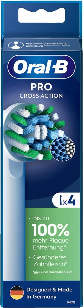 4 Oral-B PRO Cross Action Zahnbürstenaufsätze Produktbild