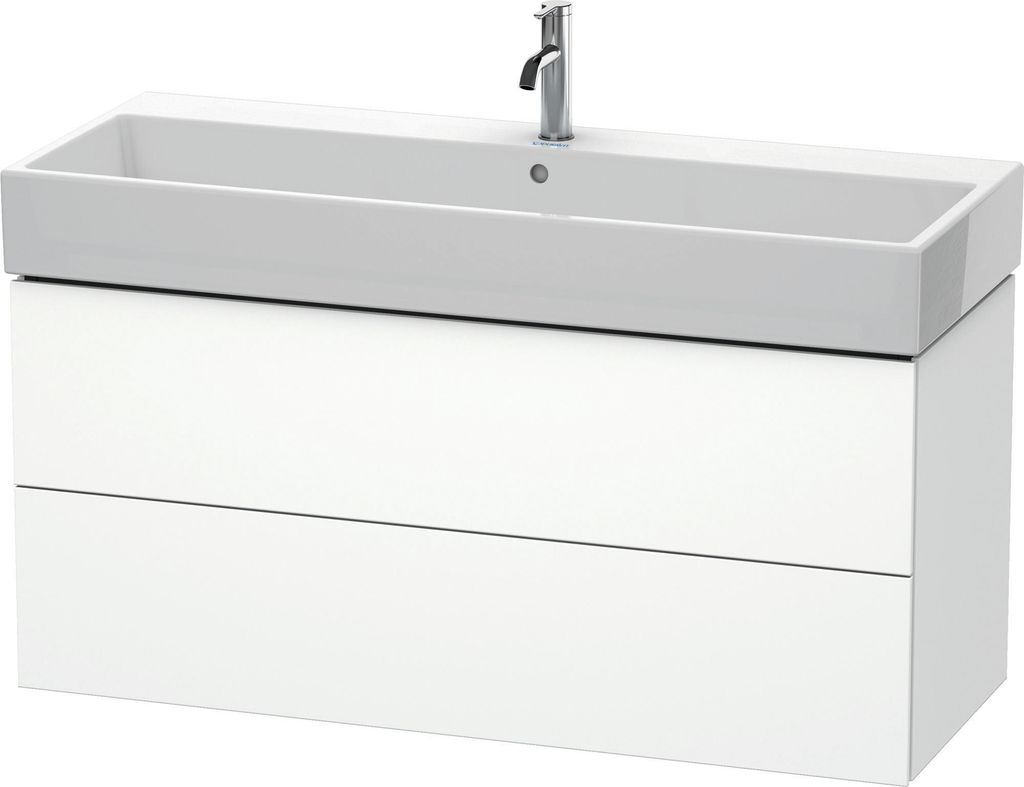 Duravit L-Cube Waschtischunterbau wandhängend, 2 Schubkästen, 1184x544x459mm, LC627901818