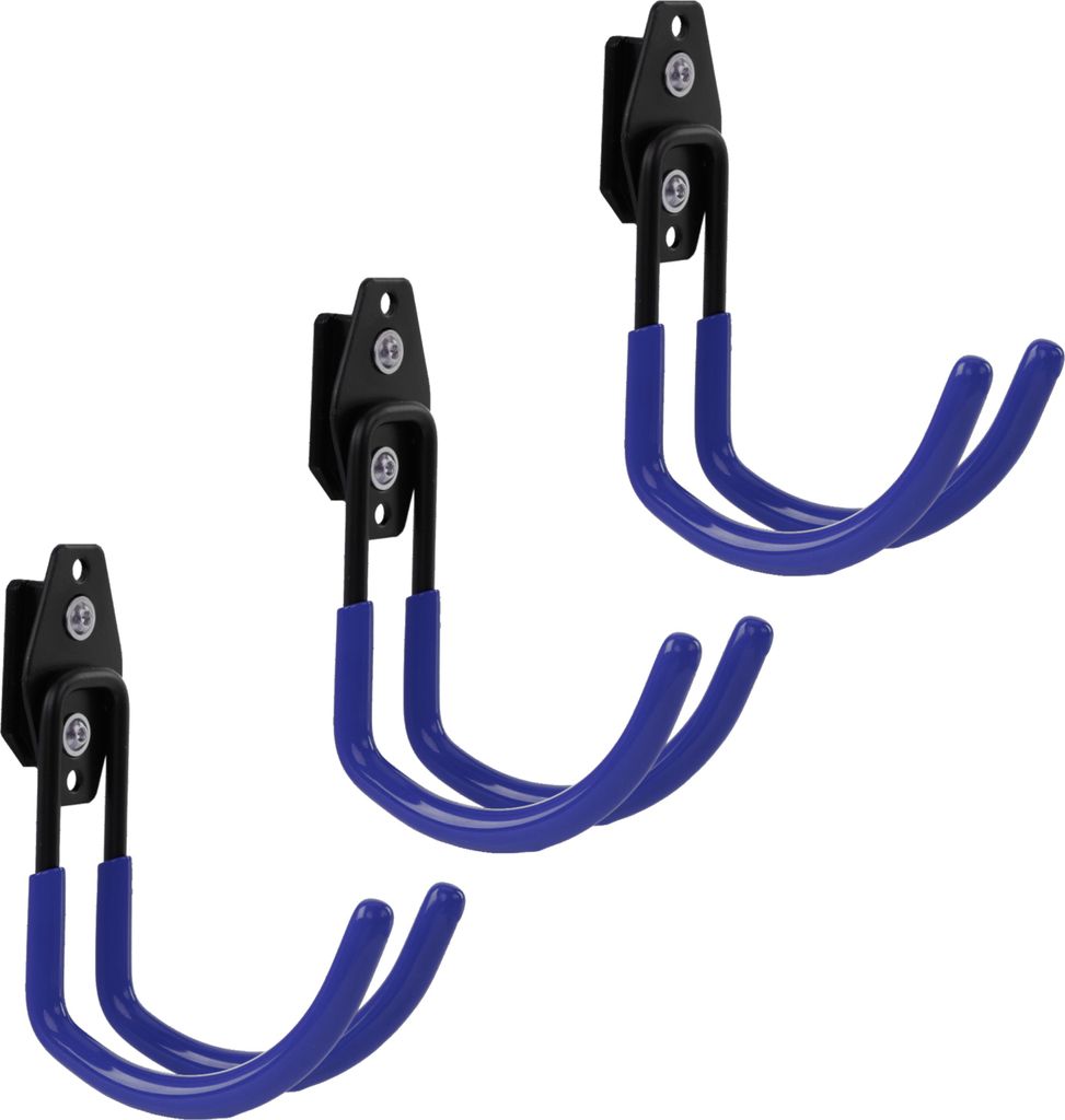 Set 3 Stck. Werkzeughaken von BOTLE für Qbrick Koffer-System für Werkzeuge, U-förmig 11 cm, stabil mit PVC-Ummantelung, für Garage, Schuppen, W...