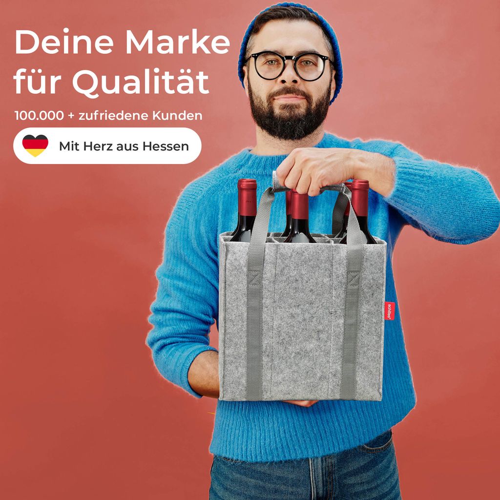 Flaschentasche mit 6 Fächer, Auch für 1,5 Liter Flaschen Produktbild 10