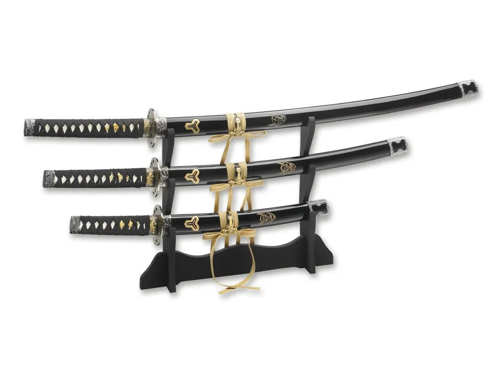 Set d'épées Magnum en acier 440 avec gravures et finitions premium
