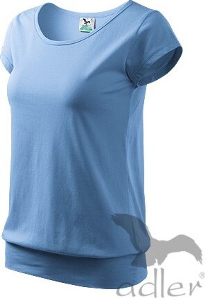 Damen Klassisches T-Shirt Malfini City Himmelblau S 0