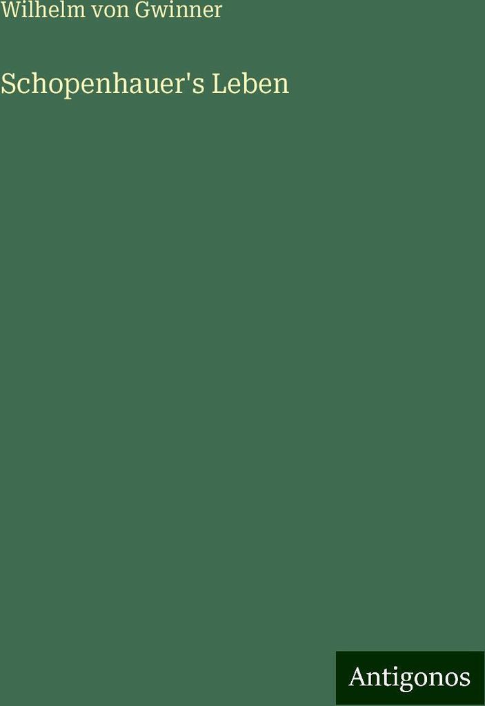 Schopenhauer's Leben