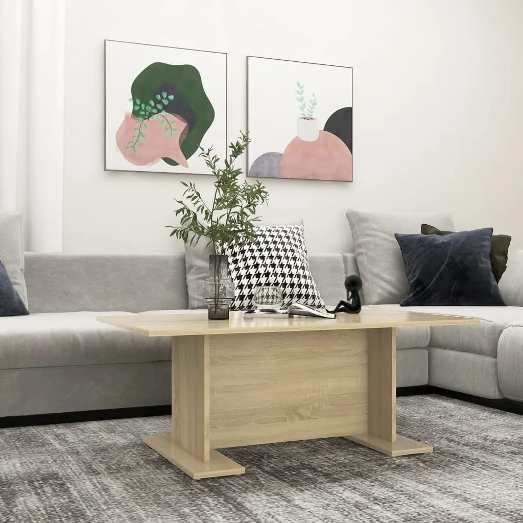 Tavolino Salotto Rovere Sonoma 103,5x60x40 cm | Design Moderno The Living Store