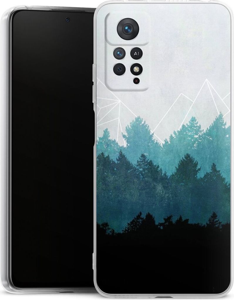 DeinDesign Handyhülle für Xiaomi Redmi Note 11 Pro 5G Silikon Hülle Case Smartphone Schutzhülle Abstrakt Baum Wald