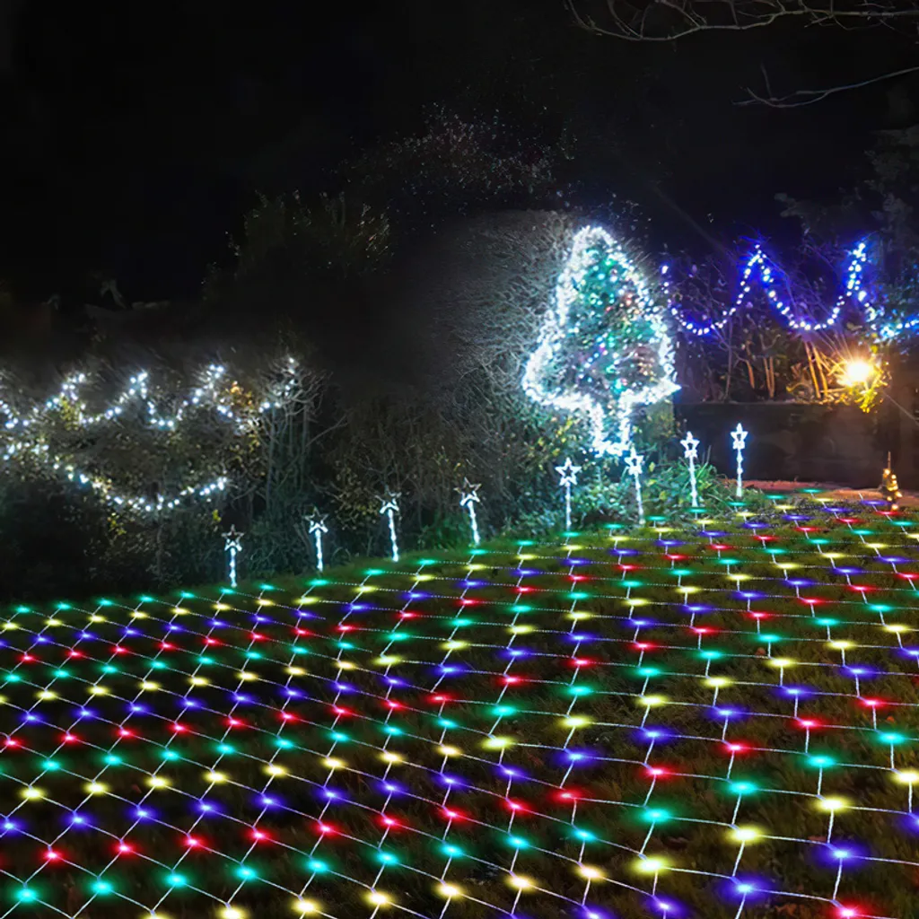 Luci natalizie a LED colorate, luci a cascata USB, 9 modalità 8, Natale all'aperto, matrimonio | Leroy Merlin
