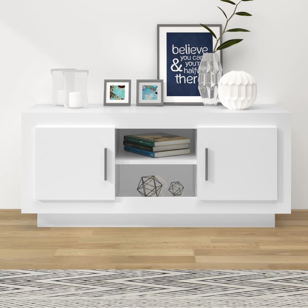 Maison Exclusive - TV-Schrank Weiß 102x35x45 cm Holzwerkstoff