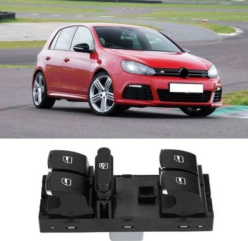 Panneau de Commande Lève-vitre pour Golf 5 6 et Passat B6 B7 Noir