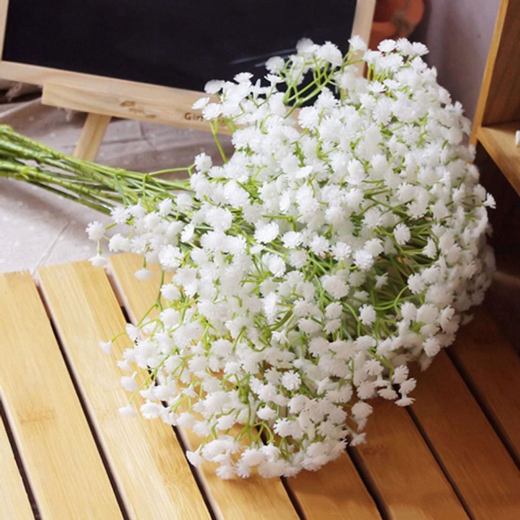 Künstliches Schleierkraut - 10 Stück Gypsophila Für Hochzeit & Deko | 58 Cm | Wasserdicht