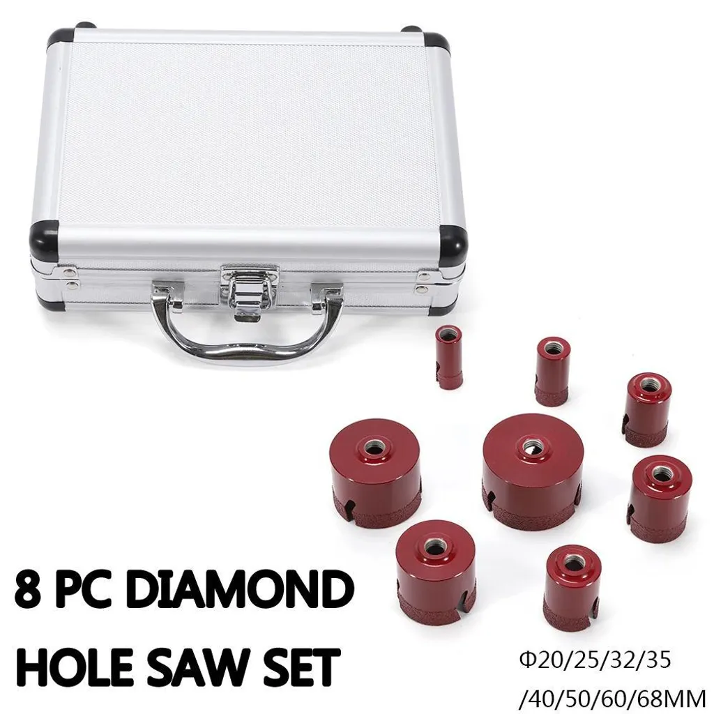 Couronnes diamantées M14 haute performance 20-68mm avec coffret rouge - 5