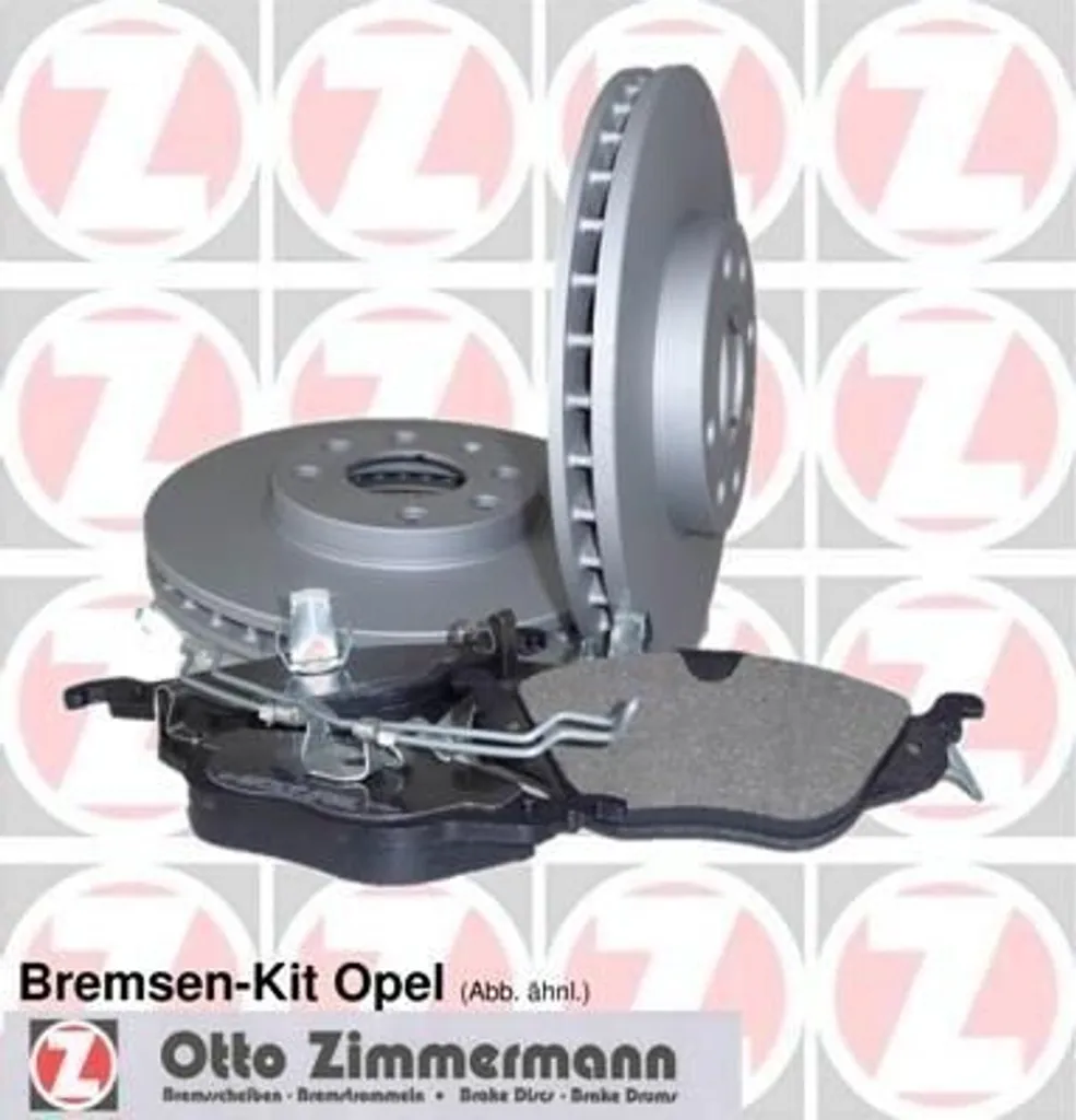Zimmermann 640.4216.00 Kit Disques et Plaquettes de Frein Opel Combo