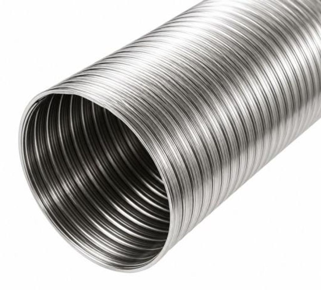 Tubage flexible inox double peau ø125 mm - 8 mètres Image du produit 