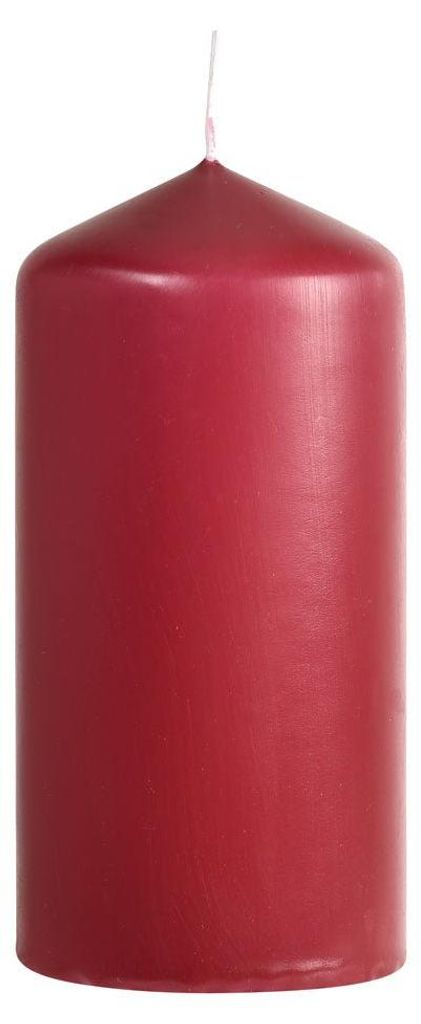 6 DUNI Stumpenkerzen bordeaux, 130x60 mm, 148443
