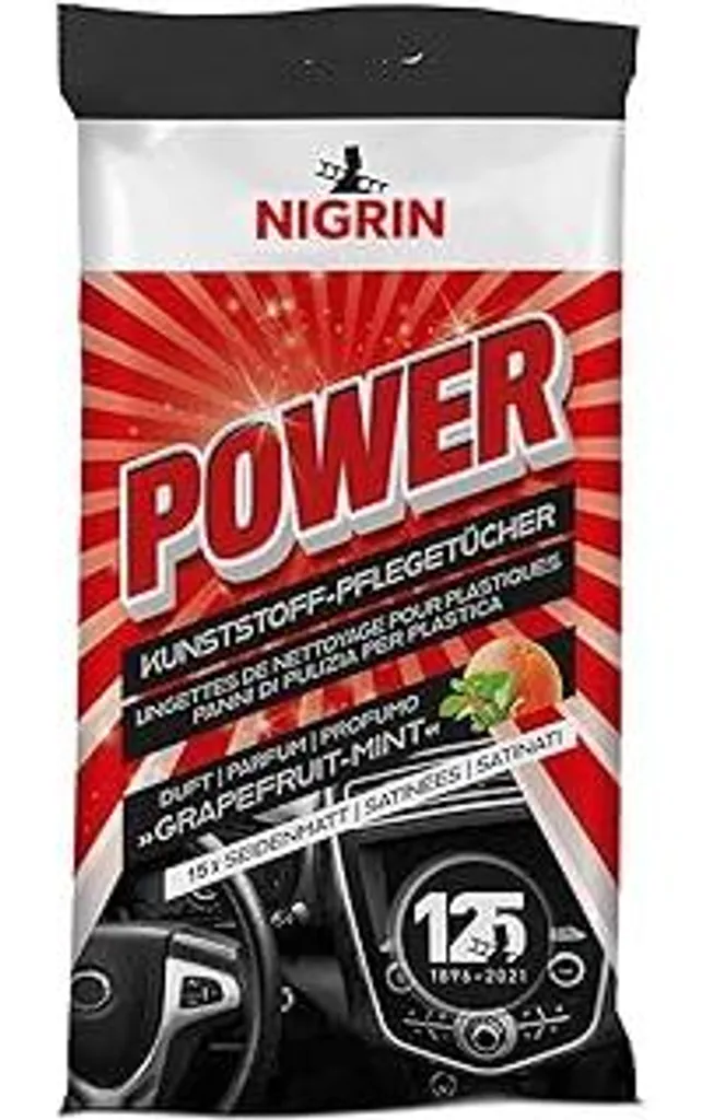 NIGRIN Power Panni Plastica: Detailing Rapido Senza Silicone