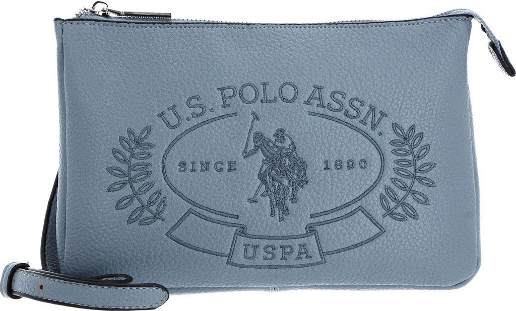 U.S. POLO ASSN. Umhängetasche Hailey Flat Crossbody Bag Light Blue blau