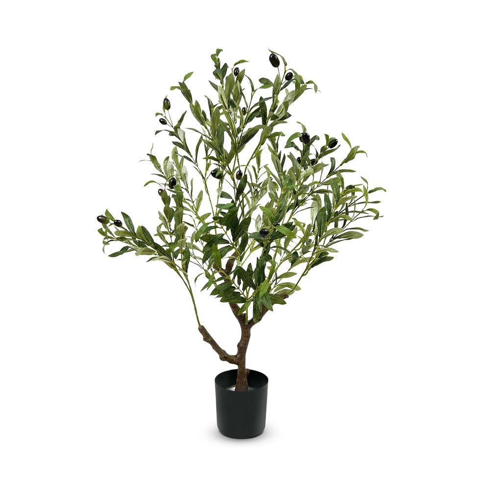 IvoQ Künstlicher Olivenbaum 90 cm – Realistische Produktbild 